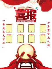 高考喜报宣传海报图片素材