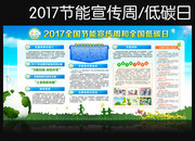 2017节能宣传周和全国低碳日宣传板报