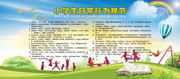 小学生日常行为规范宣传展板图片