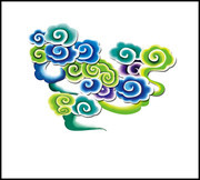 彩色祥云设计素材