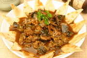 爆炒甲鱼泡饼中式菜品