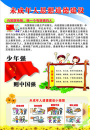 未成年人思想道德建设展板图片