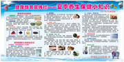 夏季养生健康知识宣传栏模板