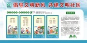 文明城市社区宣传栏图片素材
