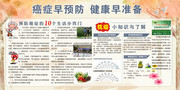 癌症预防健康知识板报图片素材