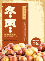 冬枣水果促销宣传海报图片素材