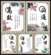 中国风企业文化展板下载