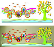 班级照片墙素材