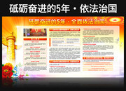 全面依法治国重要成就展板下载