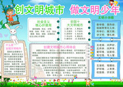 全国文明城市手抄报模板