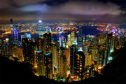 城市夜景灯光摄影图片素材