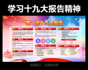 数说十九大报告要点展板