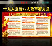 十九大报告八大改革着力点宣传栏