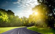 阳光下公路图片下载
