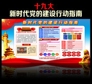 新时代党的建设行动指南宣传图