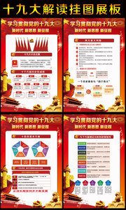 党的十九大相关宣传图片资料