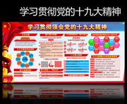 学习贯彻领会党的十九大精神板报