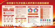 十九大报告党建看板图片