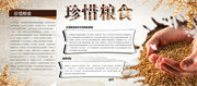 珍惜粮食手抄报