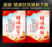 精准扶贫脱困挂图设计