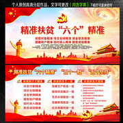 精准扶贫六个精准宣传栏