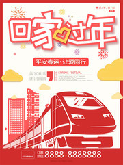 回家过年春运海报