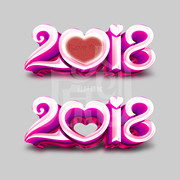 2018情人节字体设计