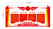 党建文化宣传展板图片素材