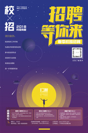 校园招聘海报设计素材
