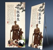传统中药养生展架设计图