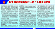 公安部文件明确32种上访行为属违法犯罪展板