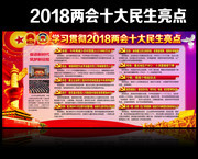 认真落实2018两会十大民生亮点宣传栏
