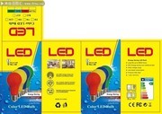 LED彩色球泡包装模板