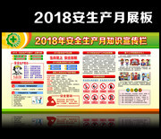 2018年安全生产月知识宣传栏图片