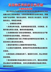 易制毒化学品安全责任制制度牌设计模板