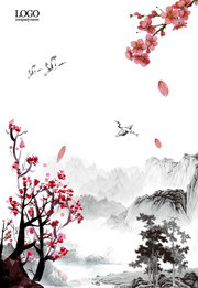 中国风水墨背景图片
