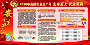 2018安全生产月宣传栏图片素材