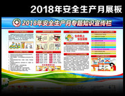 社区安全月宣传板2018
