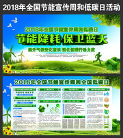 2018年全国节能宣传周低碳日活动宣传栏