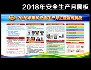 2018年煤矿安全生产月展板
