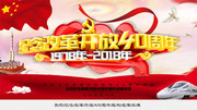 纪念改革开发40周年庆海报