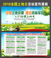 开展2018全国土地日活动宣传栏下载