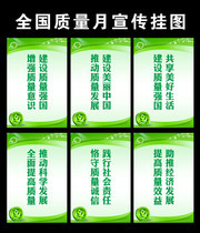 全国质量月宣传口号挂图
