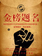 创意金榜题名高考喜报图片