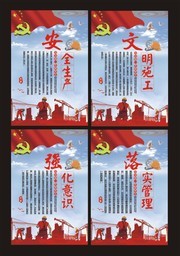 工地安全生产制度套图展板