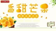 香甜芒果促销展板 
