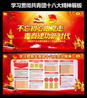青年团第十八次全国代表大会主题宣传栏