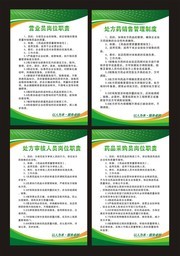 绿色时尚医院制度牌四件套