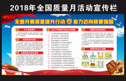 2018年全国质量月活动展板