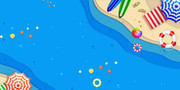 夏天大海海报背景